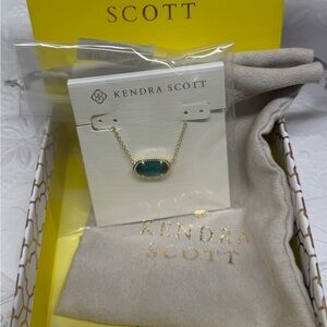 Kendra Scott Elisa Necklace - Emerald Cats Eye